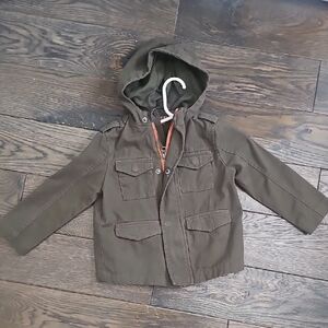 Joe Fresh Kids Dark Green Hooded Raincoat